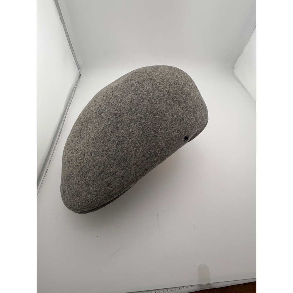 Hats in the Belfry Mens Gray 100% Wool Flat Cap Ivy Driving Hat Large USA Made - Picture 3 of 6